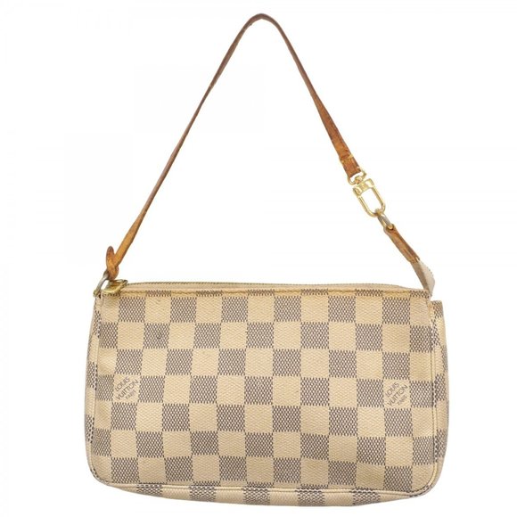 LOUIS VUITTON White Damier Pouch - Picture 1 of 16
